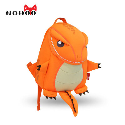 

NOHOO Dragon Kids Baby Cartoon Waterproof School Bags 3D Animals Backpack for Girls Boys Toddler Orange Green School Bags