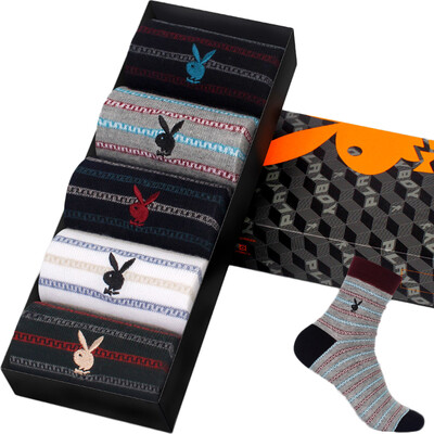 

PLAYBOY Men Mid- Cut Cotton Socks