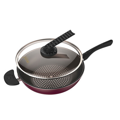 

[Jingdong supermarket] drill technology (ZUANJ) imports of non-stick wok 30CM no smoke non-stick pot wok induction cooker general ZJ-PNW30