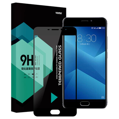 

YOMO Meizu Smeliness note5 Трафаретная маска Фильм Защитная пленка Улыбка Blue note5 Полноэкранные обложки Взрывозащищенная стеклянная пленка Full Cover Black
