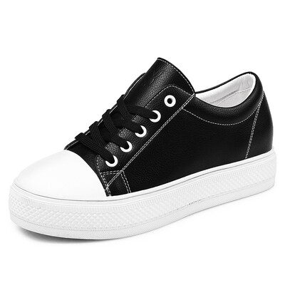 

Playboy (PLAYBOY) маленькие белые туфли женский пояс Корейская версия диких повседневных туфель в женских высоких туфлях L129710107 черный 36 ярдов