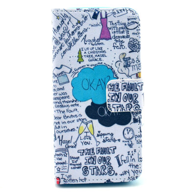 

Letter Design PU Leather Flip Cover Wallet Card Holder Case for IPHONE 5