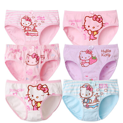 

HELLO KITTY children&39s underwear girls 6 suit girls triangle angle shorts 109 color  reference height 105-115