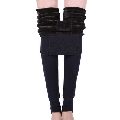 

Heng Yuanxiang leggings women autumn and winter thick plus velvet waist down pants pants wear ultra-high waist one pants ladies warm pants CI130304 purple all