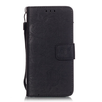 

Black Butterfly Style PU Leather Flip Cover Wallet Card Holder Case for SAMSUNG A510