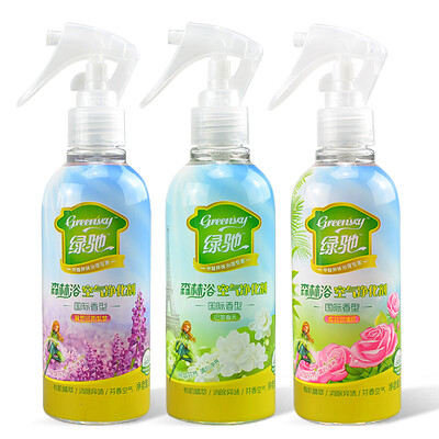 

Green Chi Forest Bath Air Purifier 3 Bottles Lavender Jasmine Rose Deodorant Spray Air Freshener Limited