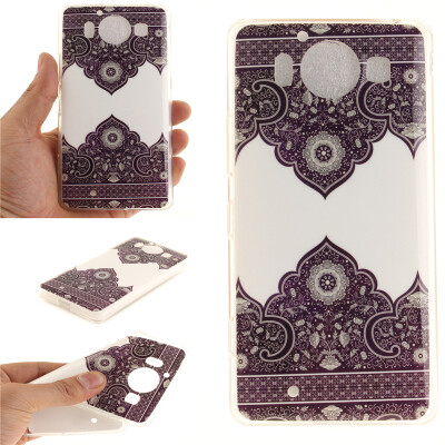 

Diagonal totem Pattern Soft Thin TPU Rubber Silicone Gel Case Cover for Nokia Lumia950