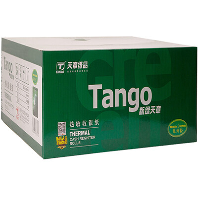 

Tianzhang TANGO new green days chapter 80mm 80mm thermal cash register paper bills supermarket ticket paper 60 m volume 50 volumes box