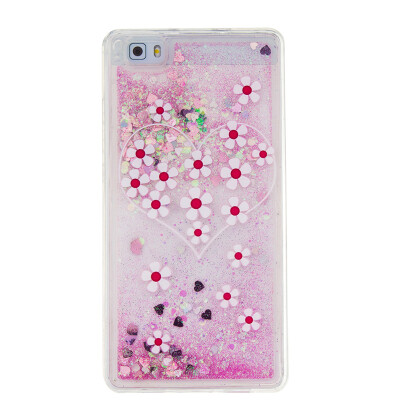 

Dynamic Quicksand Glitter Liquid Soft TPU Case Cover For HUAWEI P8LITE