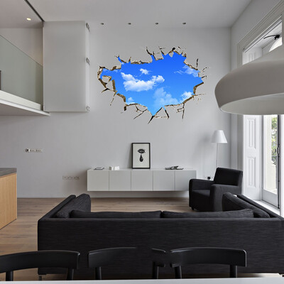 

Новый Творческий Blue Sky 3D Stereo Потолок гостиной стены спальни наклейки