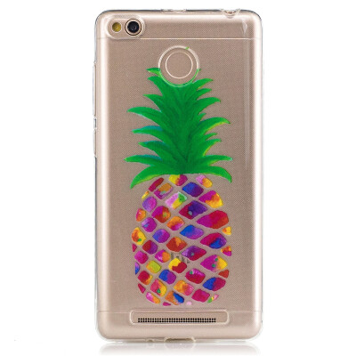 

Pineapple Dress girl Pattern Soft Thin TPU Rubber Silicone Gel Case Cover for XiaoMi Red Mi 3S