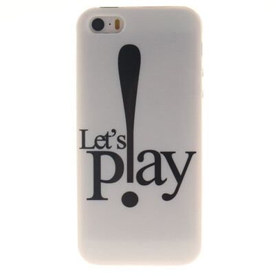 

Lets Play Pattern Soft Thin TPU Rubber Silicone Gel Case Cover for IPHONE 55S5SE