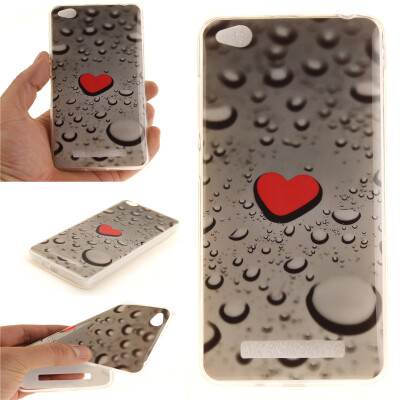 

Heart-shaped water droplets Pattern Soft Thin TPU Rubber Silicone Gel Case Cover for XIAOMi RedMi 4A