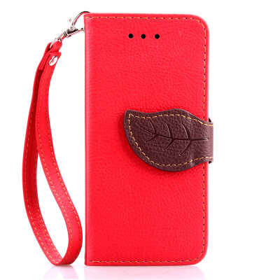 

Red Design PU Leather Flip Cover Wallet Card Holder Case for Apple iPhone 7 Plus