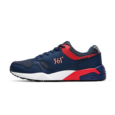 

361° men running cultural shoes 671642205-3 manor blue / F1 red 39