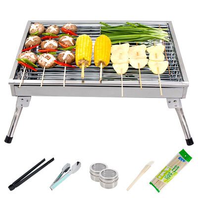 

Путешествуя из нержавеющей стали гриль древесного угля барбекю, расположенных изгибом корзины (Получить гриль установку 6 комплектов) YSF-008SW