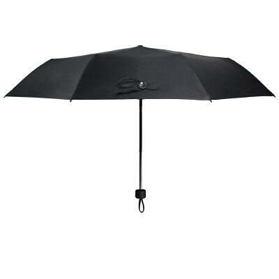 

Jingdong supermarket] black lemon (BLACK LEmon) ultra-light sun umbrella umbrella business black solid color three fold folding sun umbrella ultra-light portable air business black