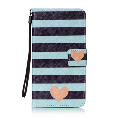

Blue Stripes Дизайн PU кожа флип Обложка Кошелек для карты памяти чехол для Xiaomi Redmi Note 3