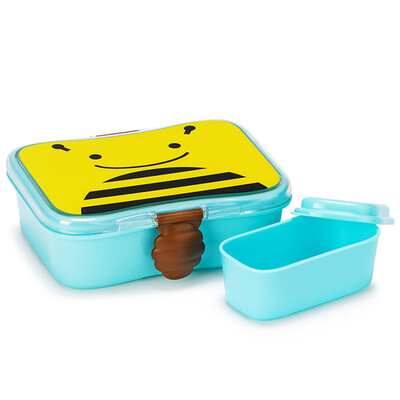 

SKIP HOP Cute Zoo Lunch Box 700ml with snack box - small bee more than 6 months