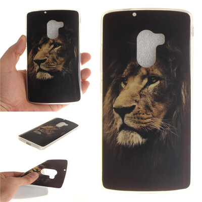 

Львы Pattern Мягкий тонкий ТПУ Резиновая крышка силиконовый гель чехол для Lenovo A7010