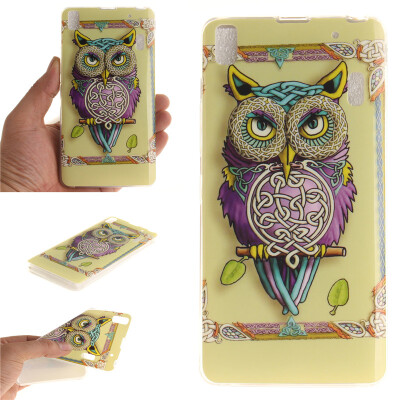 

Owl Pattern Soft Thin TPU Rubber Silicone Gel Case Cover for Lenovo K3 Note/A7000