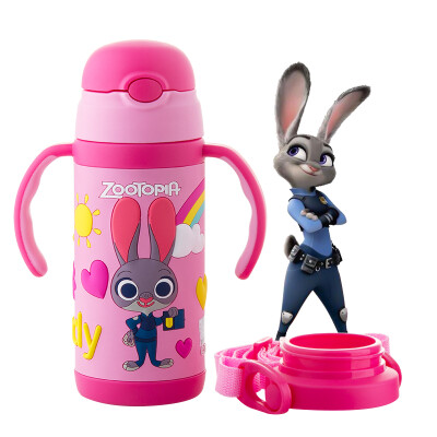 

Disney (Madonna) Crazy Animal City Insulation Cup Stainless Steel Student Children Water Cup Music Silicone Handle Cup Suck Cup Cup Hand Cup Yellow Leopard Police Officer 350ml