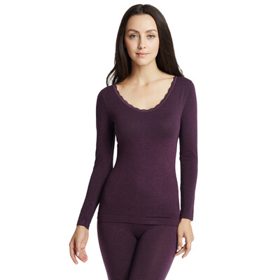 

Jingdong supermarket] Playboy (PLAYBOY) 7476 Body warm underwear women's suit body clothing autumn and winter women's body sculpting warm suit red sandal code