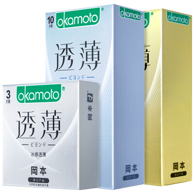 

Okamoto Condoms through thin combination of 30 ultra-thin condoms (ice feeling 10 + ultra-lubricated 10 + no sense of 10) original import