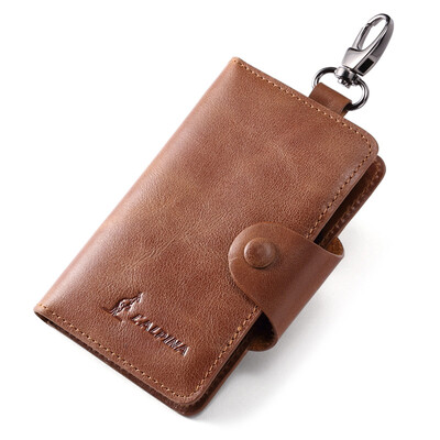 

Alpina Kangaroo L&39ALPINA Men&39s Retro Key Handbags Men&39s Head Leather Zipper Large-capacity Key Pack 663102004 Brown