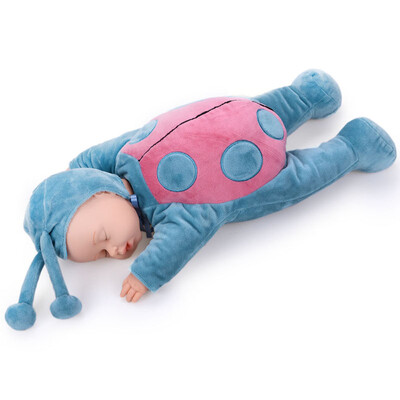 

BIEBER ladybug baby sleep doll comfort doll doll toy simulation baby comfort toy temptation blue
