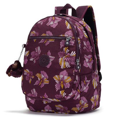 

Kipling leisure travel monkey ornaments shoulder bag backpack K15016 light blue