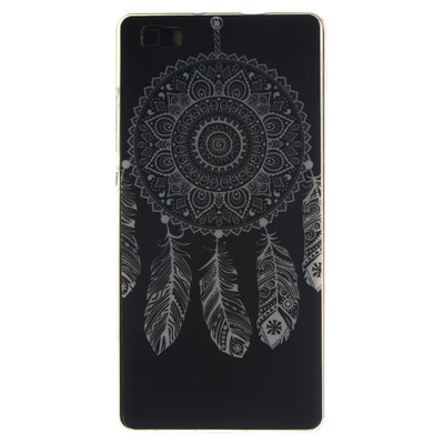 

Черный ветер куранты картины мягкий тонкий ТПУ резиновый силиконовый гель Дело Чехол для HUAWEI P8 Lite