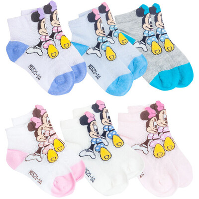 

Disney Baby Детские носки Детские носки Хлопчатобумажные носки 6 Double Pack Color Random 6354