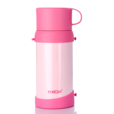 

Jingdong supermarket] MiGo children's stainless steel insulation pots primary school children's kettle vacuum portable large capacity cute dual-use water cup sweet powder