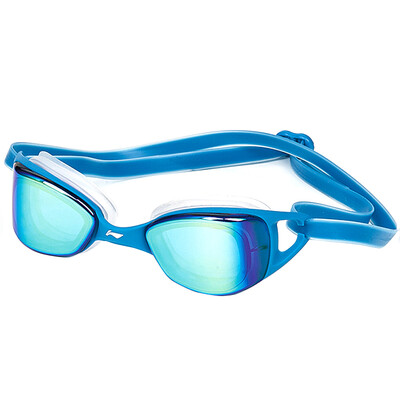 

Li Ning LI-NING coated swimming goggles men&women electroplating goggles high-definition waterproof anti-fog swimming glasses 566-3 white blue
