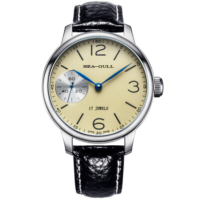 

Seagull (SeaGull) watch business casual series fashion simple simple automatic mechanical male watch white plate steel base through the end section 816.355