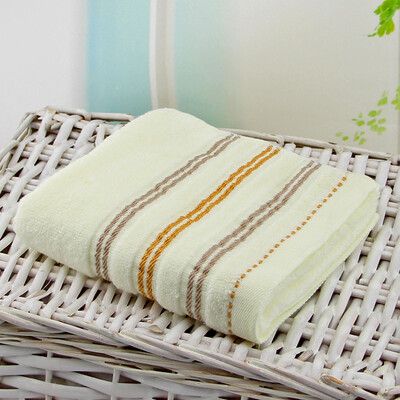 

Jinhe home towel home textile plain off towel yellow JH07-10F