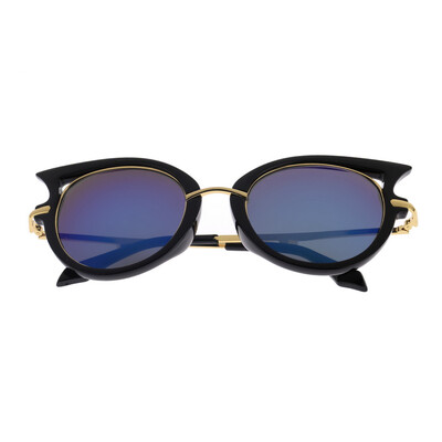 

Ретро Женские Мужские солнечные очки рамки металла Золотой ног Cat Eye Shades очки
