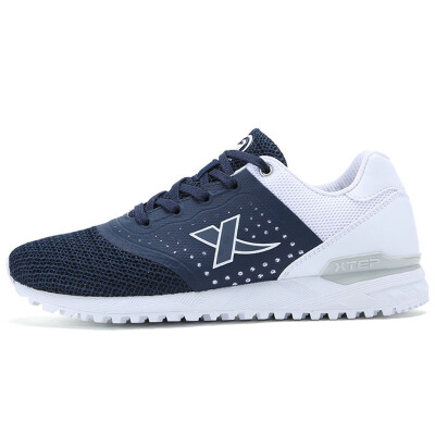 

(XTEP) men's shoes casual shoes men's net breathable sports shoes fashion running shoes 983219329282 blue white 42 yards