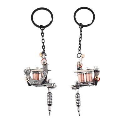 

1pc Fashion Charms Mini Tattoo Machine Model Key Chains Key Ring Gift New