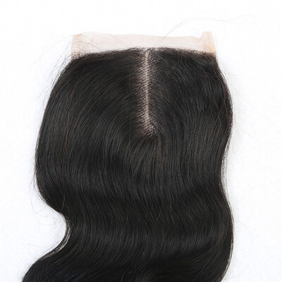 

Iwona 100 Brazilian Virgin Remy Hair Body Wave 44 Lace Top Closure Natural Color Human Hair