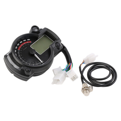 

15000rpm Motorcycle Digital Light LCD Gauge Speedometer Tachometer Odometer