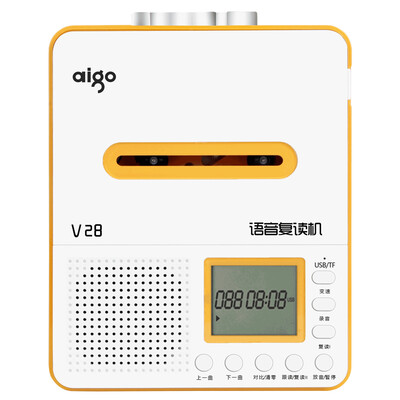 

Patriot (aigo) высокая точность речевого повтора машина V28 U диск TF карта MP3 лента плеер ученики начальной школы магнитофон английский язык обучения желтый