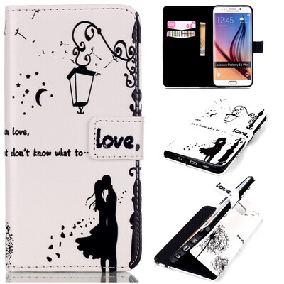 

Lovers&dandelion Design PU Leather Flip Cover Wallet Card Holder Case for SAMSUNG Galaxy S6 Edge Plus