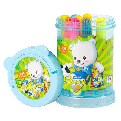 

Истина (Truecolor) WM-2184 True Color Cool Acrister Цилиндрическая цилиндрическая печать Акварельная рубашка 24 цвета