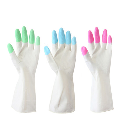 

Yinglite PVC Clean Premium Nitrile Latex Dishwashing Rubber Housework Gloves - Perfect Thickness for Dexterity