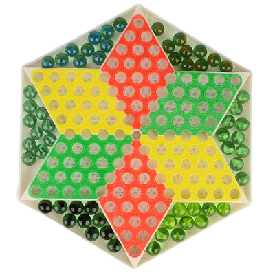 

Planet Child Toys Checkers Glass Globe Puzzle Toys Chess 4032 Colors Random