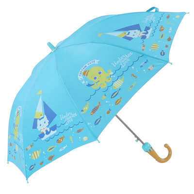 

Paradise Umbrella Happy Childhood High Density Impact Cloth Children Straight Umbrella Underwater World 13007E