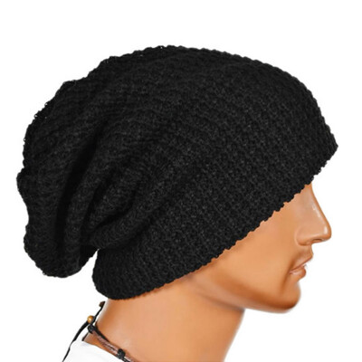 

Chic Men Women Warm Winter Knit Ski Beanie Slouchy Oversize Cap Hat Unisex