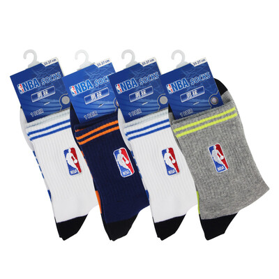 

[Супермаркет] Jingdong NBA носки мужской моды прилив мужской полосатые хлопковые носки четыре пар баскетбола оборудования смесительного Размер